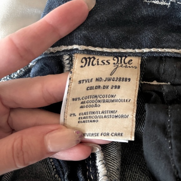 MISS ME Bootcut Embroidered Jeans Size 25 - Picture 6 of 7